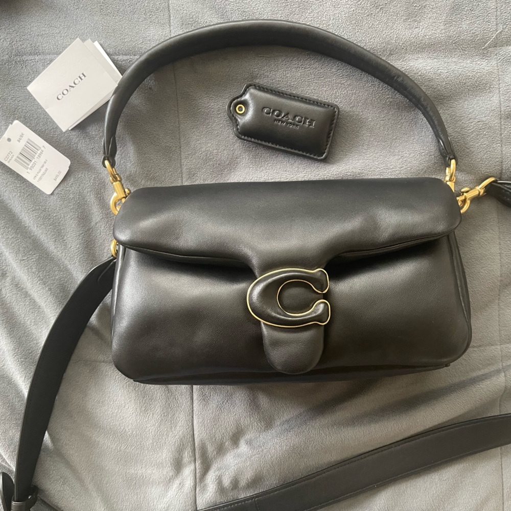 Coach Black Tabby Pillow 26